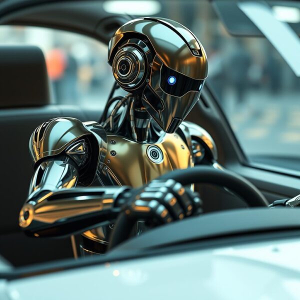 تصویری از ربات راننده در آینده
